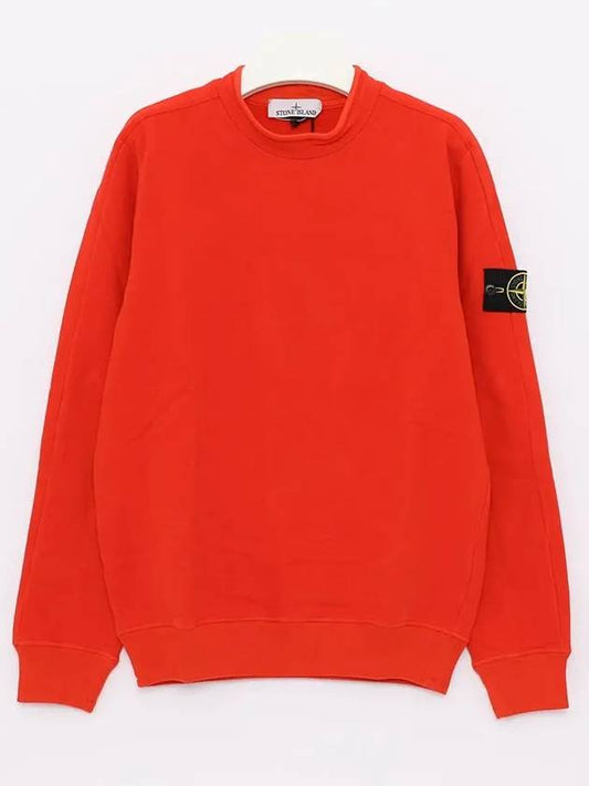 Stretch Cotton Fleece Mock Turtleneck Sweatshirt Red - STONE ISLAND - BALAAN 2