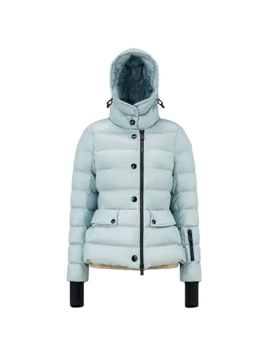 Armonique short down jacket water green - MONCLER - BALAAN.