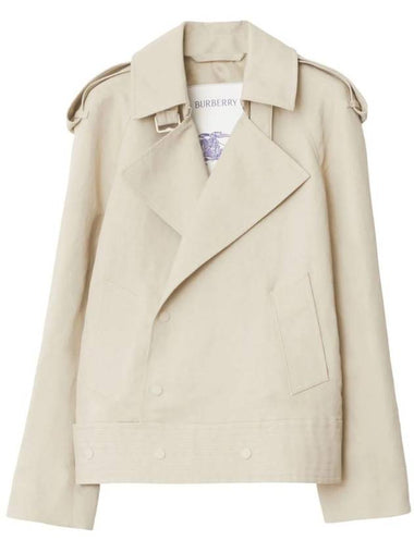 Canvas Trench Jacket Beige - BURBERRY - BALAAN 1