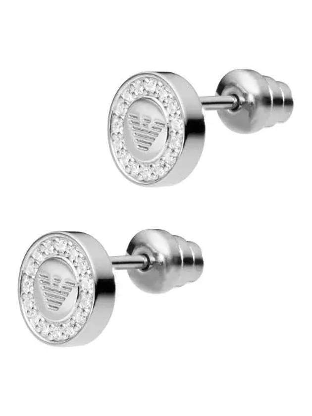 EG3053040 Stud Silver Women Earrings - EMPORIO ARMANI - BALAAN 1