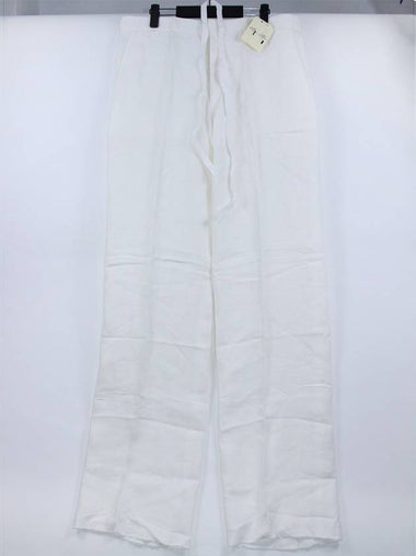 Men's summer 100% linen material white pants wide pants 915210H790 - HERMES - BALAAN 1