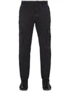 Compass Badge Cargo Straight Pants Black - STONE ISLAND - BALAAN 2