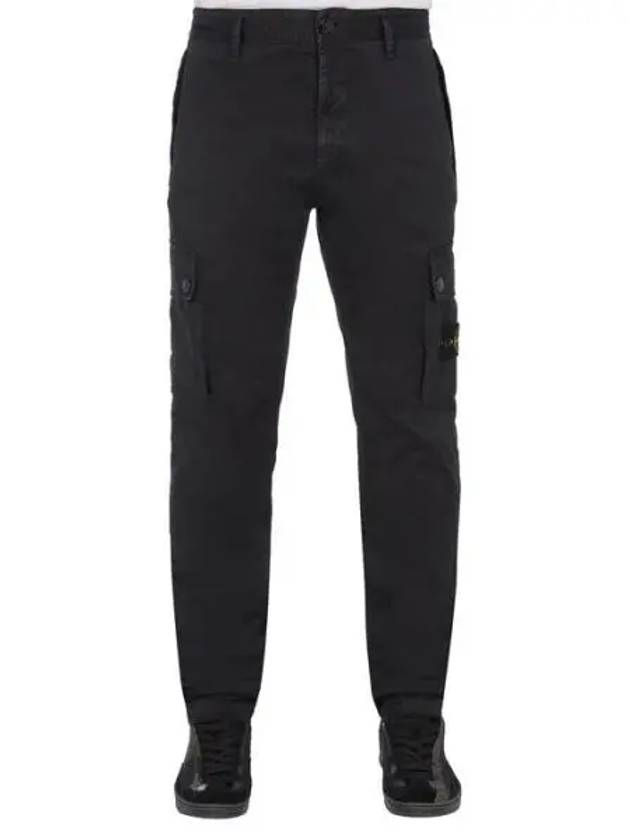 Compass Badge Cargo Straight Pants Black - STONE ISLAND - BALAAN 2