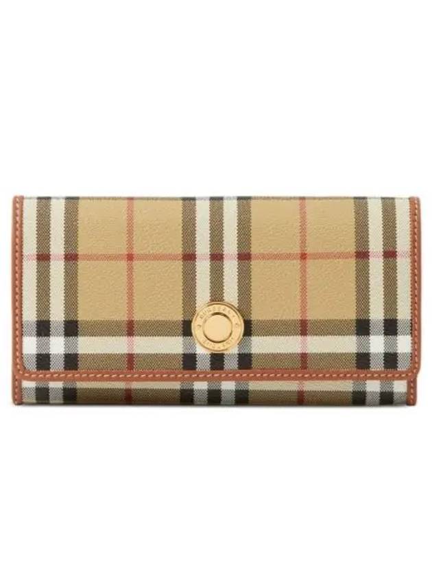 Check Long Wallet Beige - BURBERRY - BALAAN 2