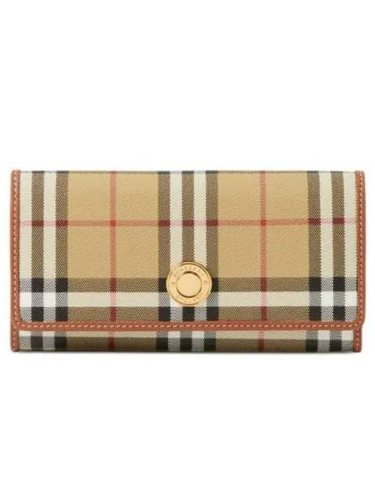 Check Long Wallet Beige - BURBERRY - BALAAN 2