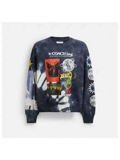 Tie dye graphic crewneck sweatshirt CT027 BAW - COACH - BALAAN 2