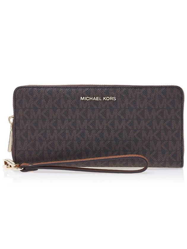 Large Logo Continental Long Wallet Brown - MICHAEL KORS - BALAAN 2