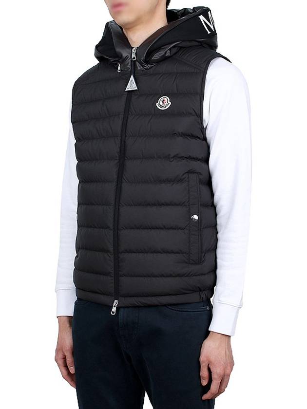 Bourget Hooded Down Vest Black - MONCLER - BALAAN 5