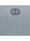 Zipper Long Wallet Dior Gray Grain Calfskin CD - DIOR - BALAAN 3