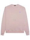 Face Patch Sweatshirt Violet Pink Melange - ACNE STUDIOS - BALAAN 2