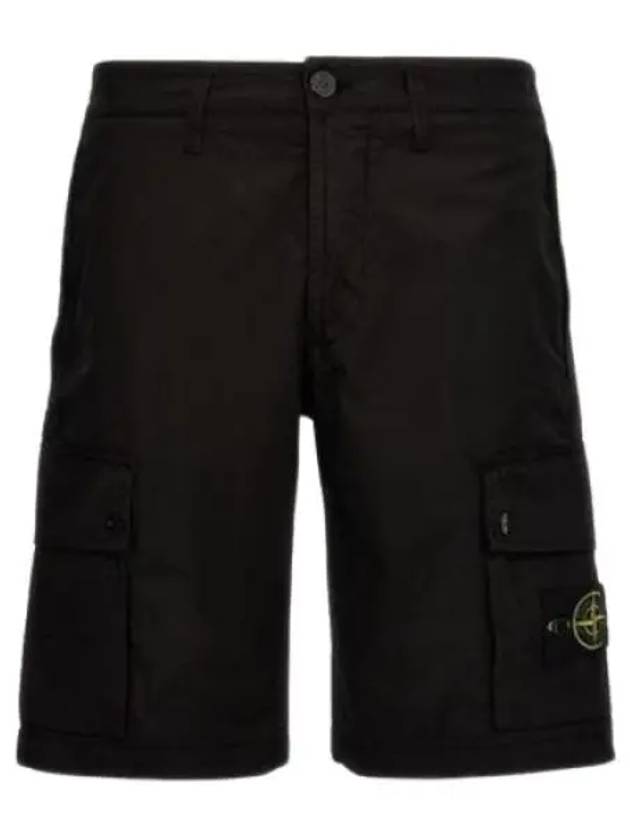 Wappen Cargo Bermuda Shorts Black - STONE ISLAND - BALAAN 2