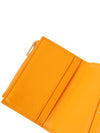 Intrecciato 3-stage bifold zipper halfwallet orange - BOTTEGA VENETA - BALAAN.