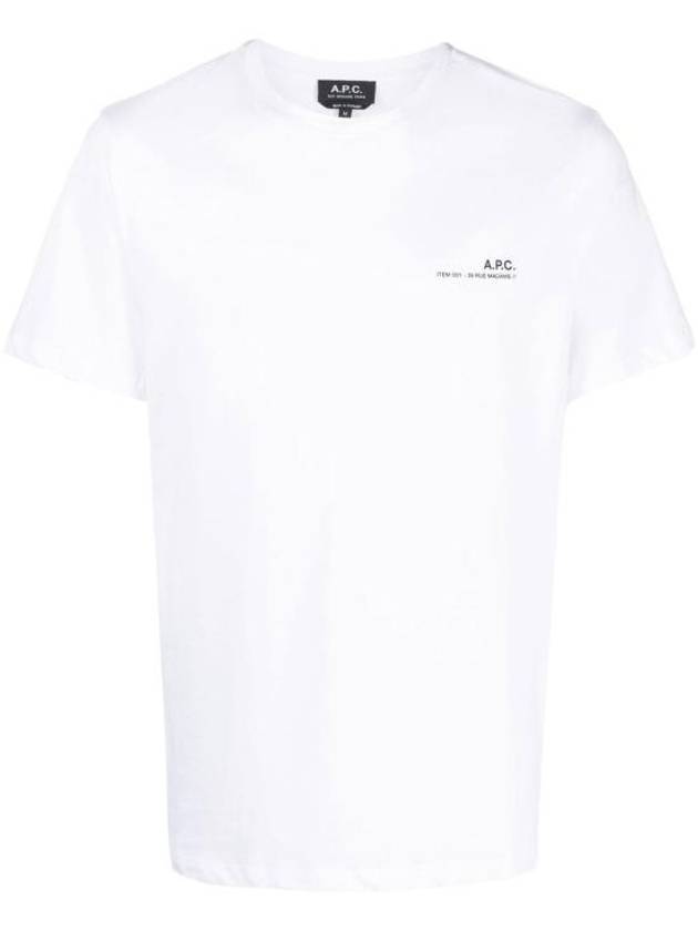 Men's Item Logo Cotton Short Sleeve T-Shirt White - A.P.C. - BALAAN 2