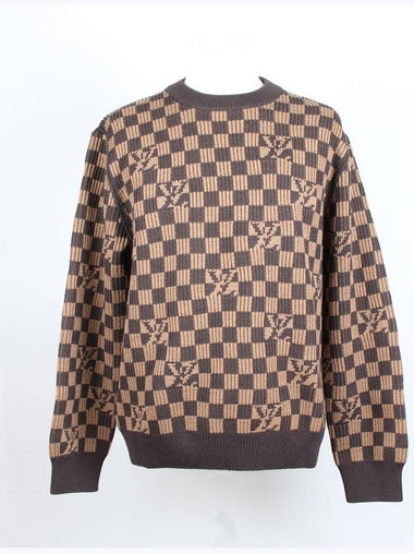 Ribbed Damier crew neck knit M - LOUIS VUITTON - BALAAN 1