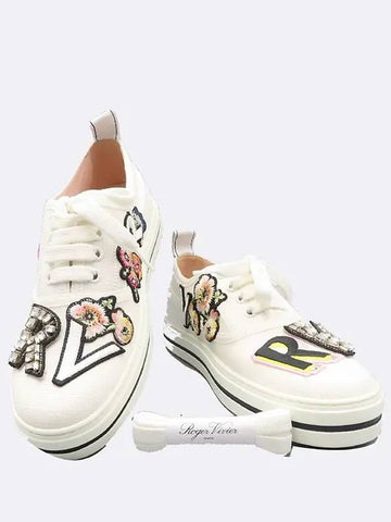 RVW40328340 White Color Women s Call Me Sneakers Size 37 - ROGER VIVIER - BALAAN 1