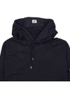 Men's Lens Wappen Fleece Hoodie Black - CP COMPANY - BALAAN 4