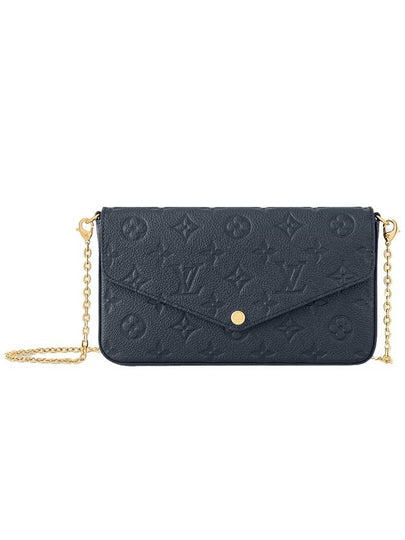 Felicie Pochette Monogram Empreinte Leather Shoulder Bag Navy - LOUIS VUITTON - BALAAN 2