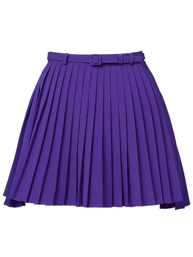 Golf Wear Uncut Belt Pleated Skirt Purple - J JANE - BALAAN 3