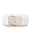 Chanel AA8782 White Banding Lambskin Gold CC Women s Belt - CHANEL - BALAAN 2