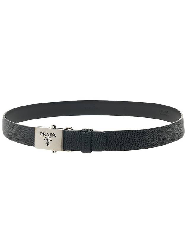 Saffiano Leather Belt Nero - PRADA - BALAAN 6