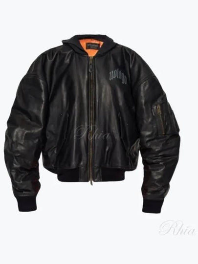 794420 TOS17 1000 Leather Bomber Jacket - BALENCIAGA - BALAAN 2