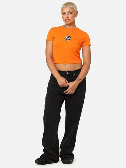 AU Australia 8 BALL CORP Slim Crop T Shirt ST1M0301 Coral Orange WOMENS AU10 M 12 L - STUSSY - BALAAN 2