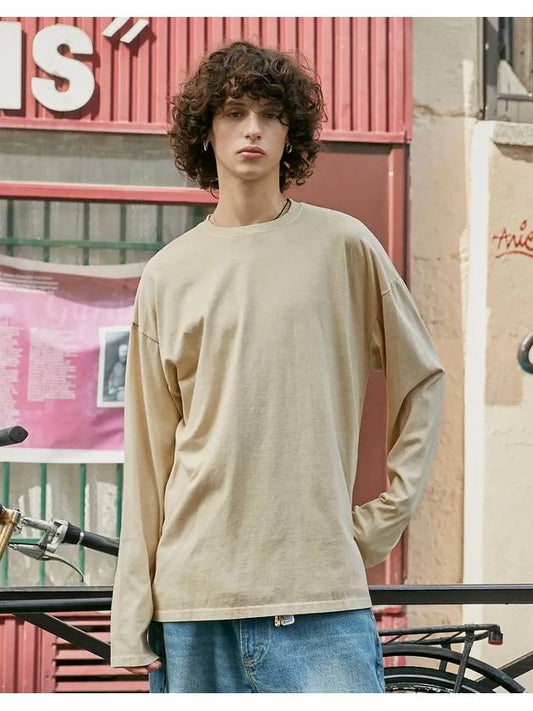 NEW Pigment Long Sleeve T-Shirt Light Beige - FLUKE - BALAAN 2