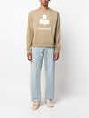 Mikoy Logo Cotton Sweatshirt Moss Green - ISABEL MARANT - BALAAN 3