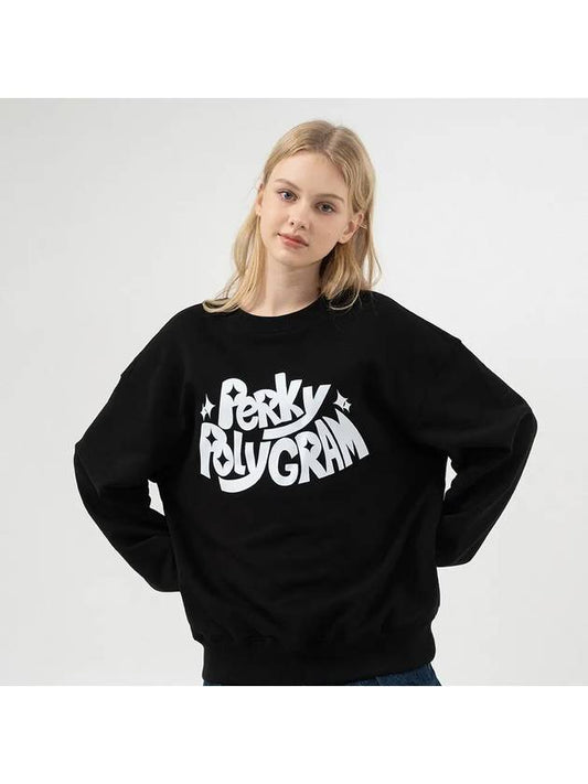 PERKY POLY SWEATSHIRTS BLACK - POLYGRAM - BALAAN 1