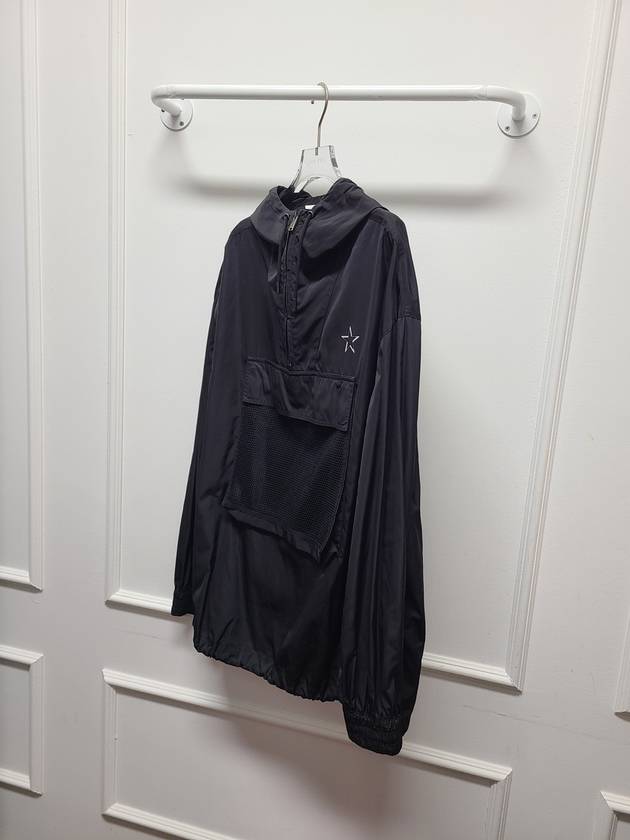 Black Star Flap Pocket Anorak Windbreaker 52 - VALENTINO - BALAAN 3