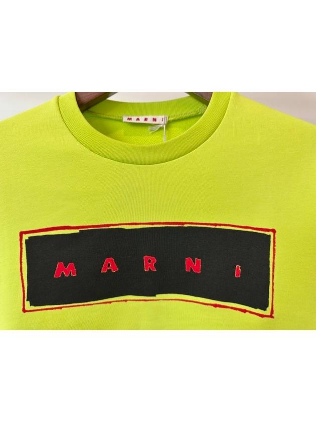 Kids Sweatshirt M01223 M00NF 0M220 Lime 14A - MARNI - BALAAN 2