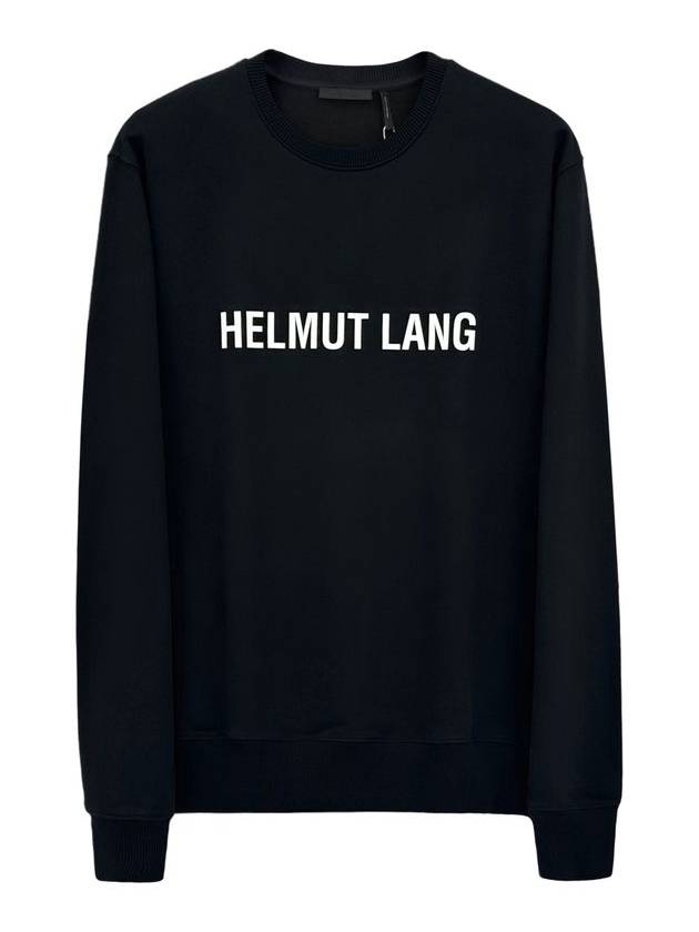 Core Crew Neck Logo Sweatshirt Black - HELMUT LANG - BALAAN 2