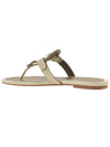 Women's Miller Embossed Leather Flip Flops Cream - TORY BURCH - BALAAN 4