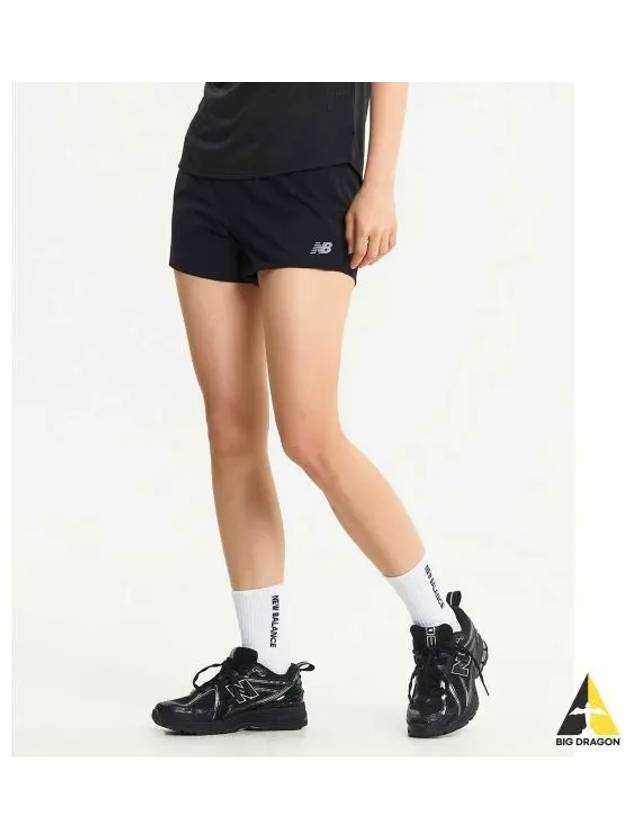 NBNVE4P022 WOMEN RC 3 part short pants BLACK - NEW BALANCE - BALAAN 1