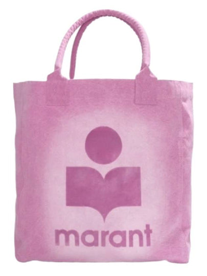 Women's Yenky Flocked Logo Tote Bag Pink - ISABEL MARANT - BALAAN 2