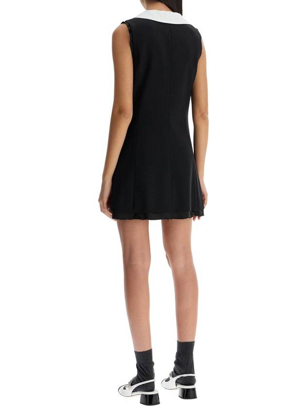 sleeveless mini wool dress - MIU MIU - BALAAN 3