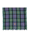 Muffler PC1370 416 Pony Outdoor Crinkle Plaid Check Fringe - POLO RALPH LAUREN - BALAAN 1