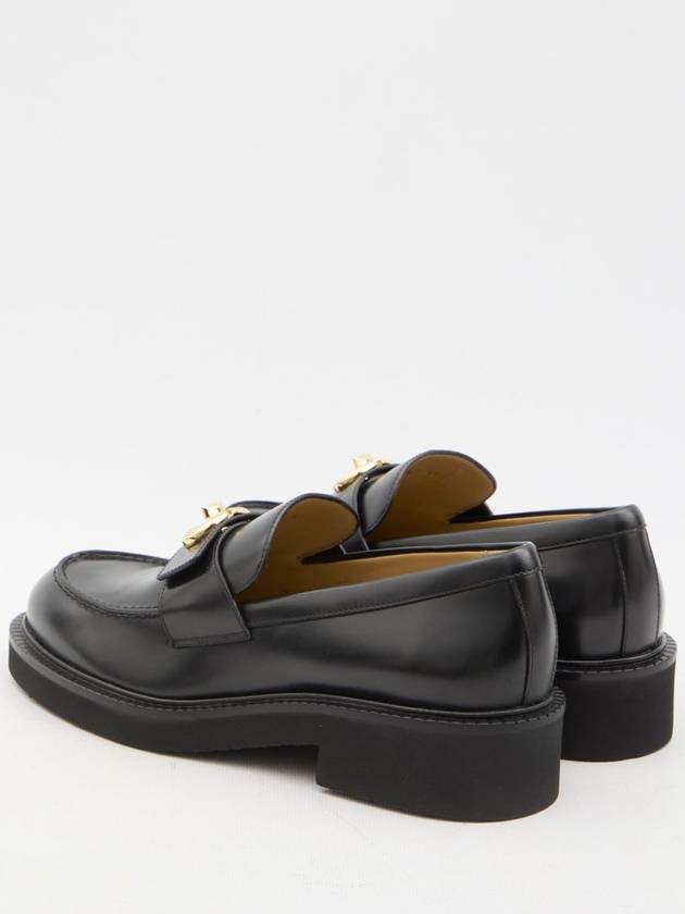 V Logo Locker Loafers Black - VALENTINO - BALAAN 5