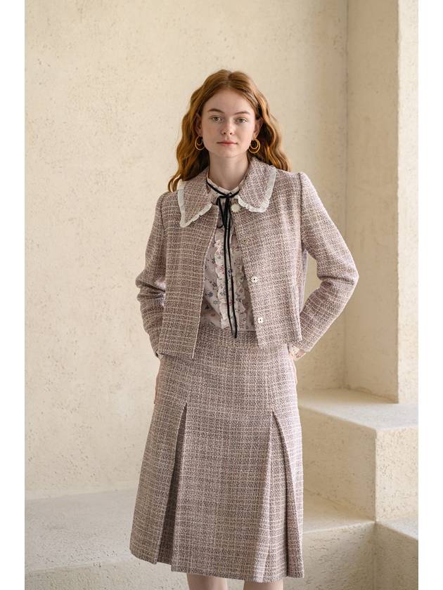 Caigienne frill detail tweed jacket - CAHIERS - BALAAN 8