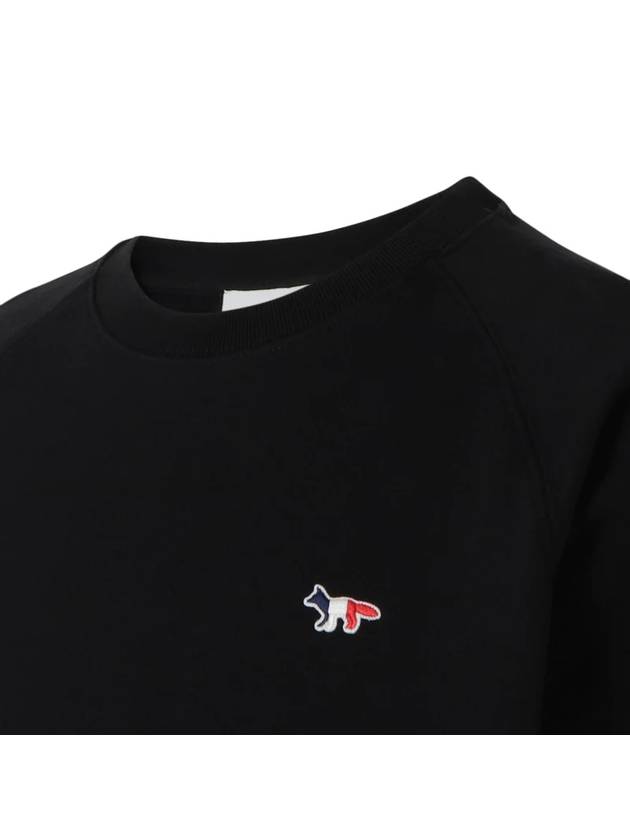 Tricolor Fox Patch Sweatshirt Black - MAISON KITSUNE - BALAAN 6