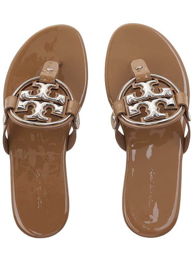 Metal Miller Soft Slider Sandals Brown - TORY BURCH - BALAAN 7