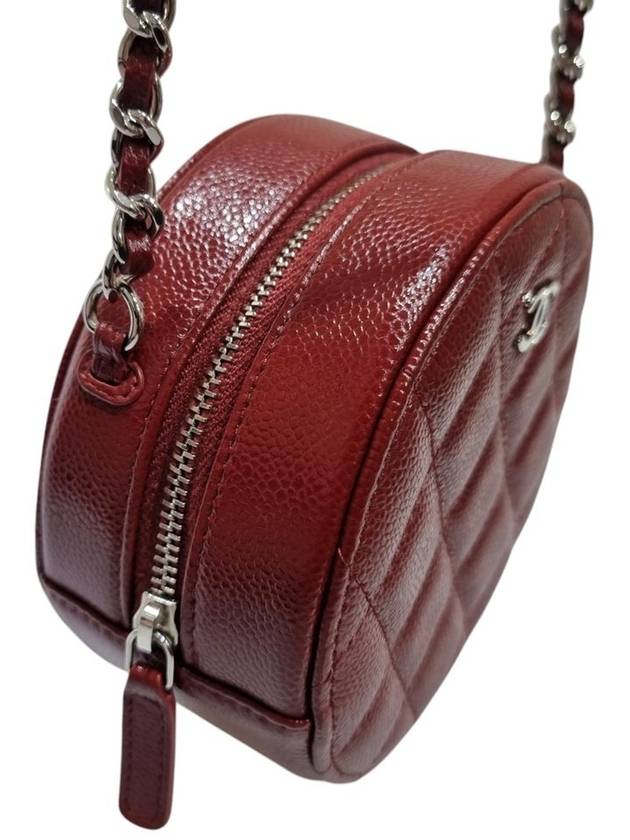 AP0245 Classic Burgundy Caviar Skin Tambourine WOC Cross Bag - CHANEL - BALAAN 5