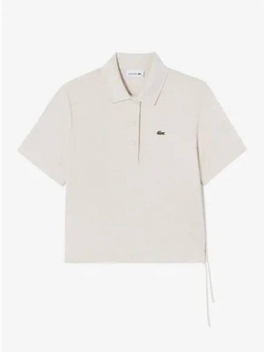 Women s side ribbon polo t shirt PF925E 54NFJ Domestic product GQ2N24080698651 - LACOSTE - BALAAN 1