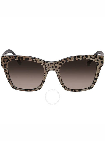 Dolce and Gabbana Brown Gradient Square Ladies Sunglasses DG4384 316313 53 - DOLCE&GABBANA - BALAAN 1