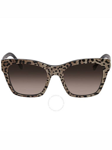 Dolce and Gabbana Brown Gradient Square Ladies Sunglasses DG4384 316313 53 - DOLCE&GABBANA - BALAAN 1