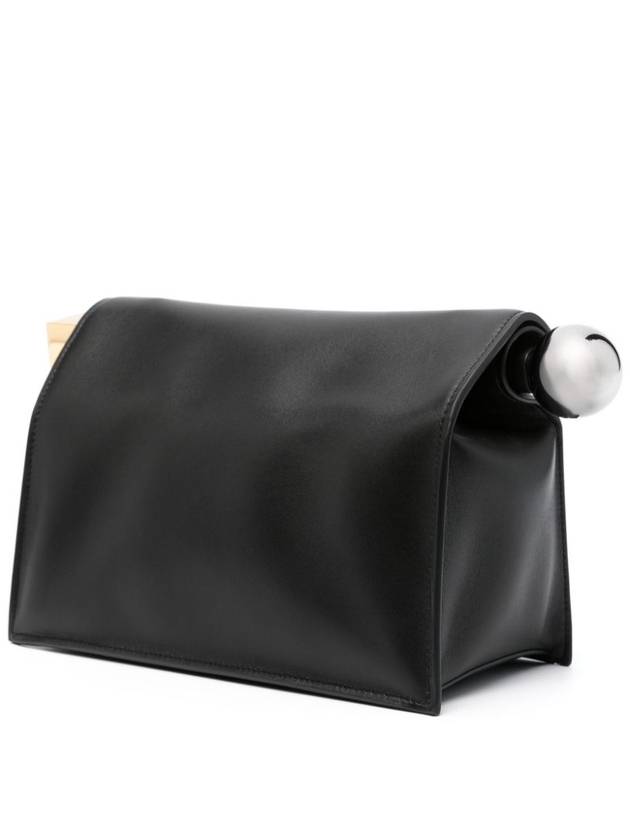 Round Square Logo Clutch Bag Black - JACQUEMUS - BALAAN 4