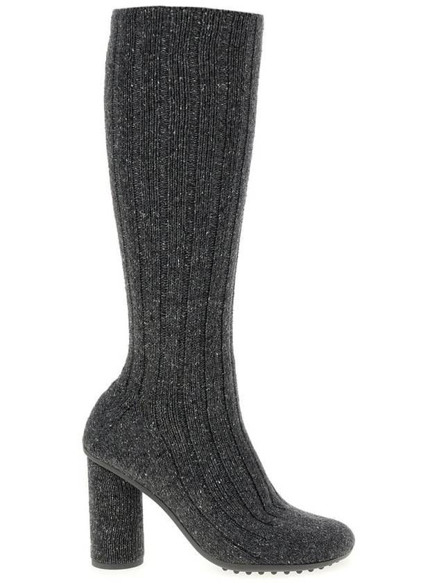 Atomic Knit Long Boots Anthracite - BOTTEGA VENETA - BALAAN 2