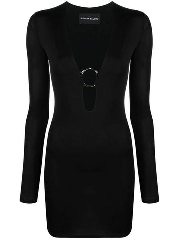 Louisa Ballou Black Mini Dress - LOUISA BALLOU - BALAAN 1