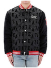 EA7 Logo Bomber Jacket Grey - EMPORIO ARMANI - BALAAN 2