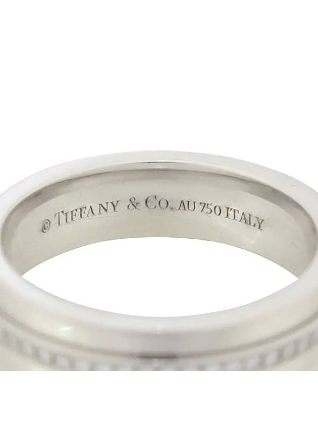 Tiffany 18K white gold T collection diamond setting women s ring - TIFFANY & CO. - BALAAN 2